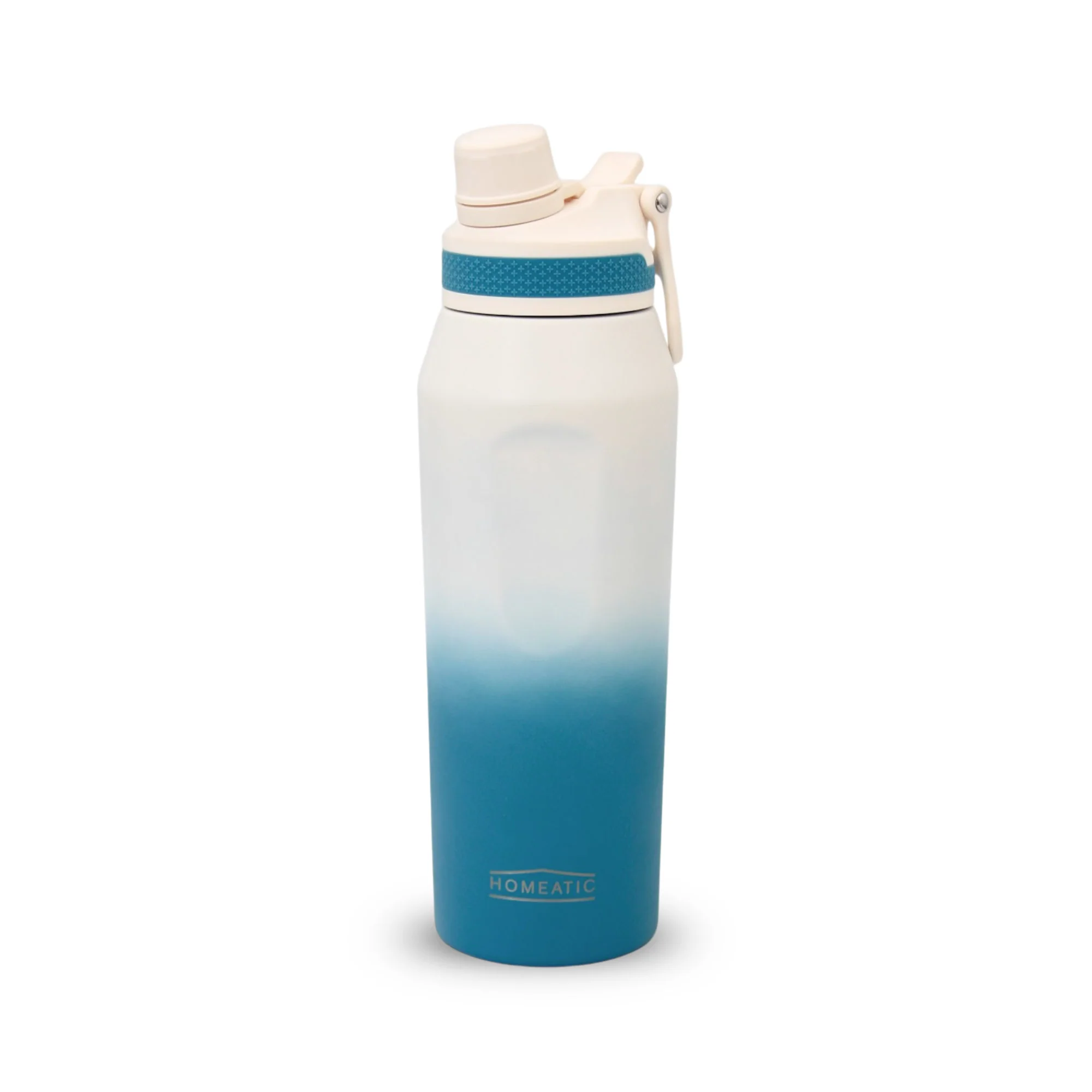 [HMV-2005-750-GREEN] Homeatic Insulated Water Bottle | Stainless Steel, Leak-Proof, 750ml | Gradient Colors (Green)