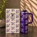 Sitarayuri 900ml Floral Bow Print Dual-Chug Tumbler