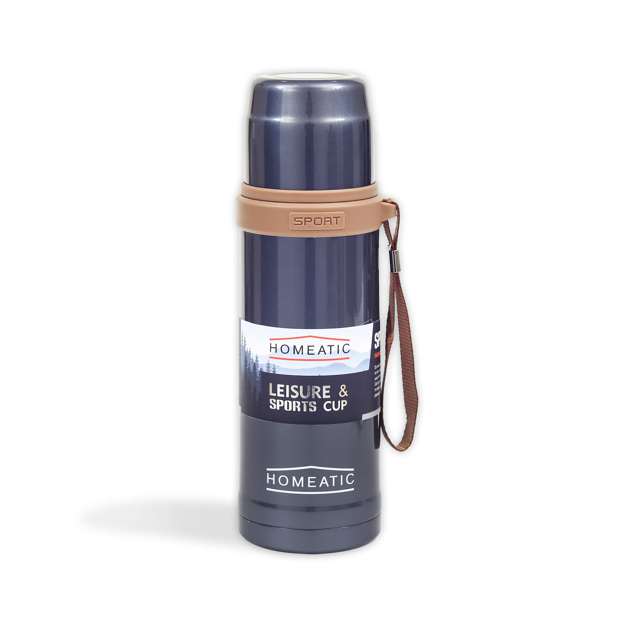 Homeatic 600ml Insulated Stainless Steel Travel Pot (Blue)